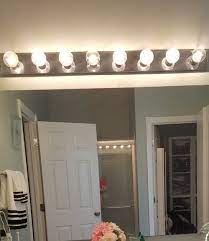 bathroom vanity hollywood lights makeover