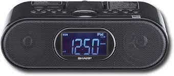 sharp digital am fm dual alarm clock