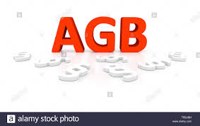 3d Computer Graphic Lettering Agb Out Of Red 3d Letters
