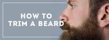 There are different techniques of trimming depending on what you're after. How To Trim A Beard