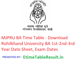 To connect with mjp rohilkhand university, bareilly, join facebook today. Mjpru Ba Time Table 2020 Download Rohilkhand University Ba 1st 2nd 3rd Year Date Sheet Exam Dates