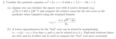 Consider The Quadratie Equation Az2