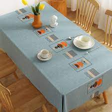 Table Cloth Rectangle 6 Seater Square