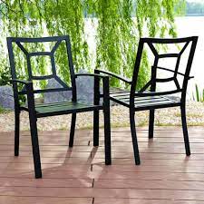 Patio Chair Set Of 2 Outdoor Dining