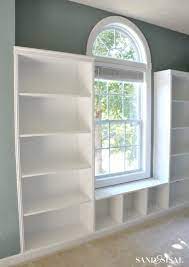 Diy Built In Bookshelves Window Seat