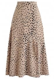 Get It Started Leopard Midi Skirt In Tan
