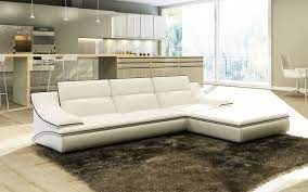 Chaise Modern Leather Sectional Sofa