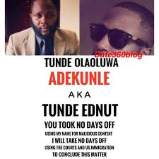 Relationship blogger, joro olumofin has dragged musician turned blogger tunde ednut for bullying on his ig page by saying that he has been faking relationship stories. Joro Olumofin Sues Tunde Ednut For Defamation And Cyberstalking Ghanamma Com