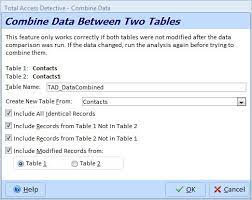 microsoft access tables into a new table