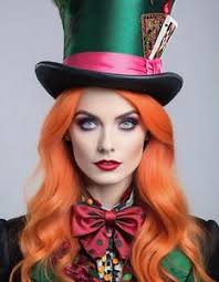 dark mad hatter costume female face