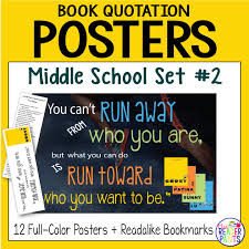 Just because i love this reading with kids quote! Book Quote Posters Middle School Set 2 Mrs Readerpants