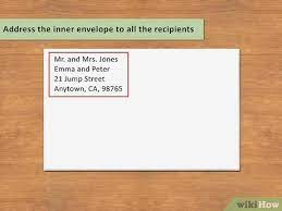address an envelope to a family
