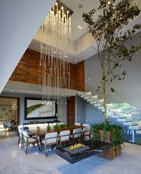 modern atrium house with large double