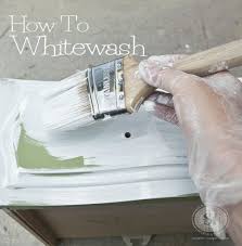 how to whitewash wood furniture
