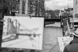 Groningen was de laatste provincie van nederland die werd bevrijd. 3064569 050 A Brug A Brug Black Black And White Bridge Canal Groningen Netherlands Paint Painting Water White 4k Wallpaper Cool Wallpapers For Me