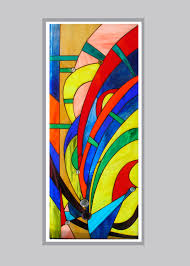 Abstract Art Stained Glass 2 Casa