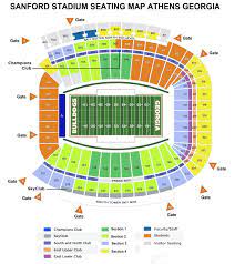 sanford stadium seating plan ticket