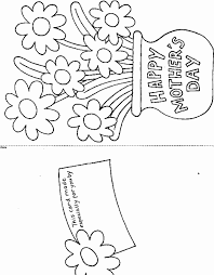 Printable Mothers Day Card Coloring Page Book For Kids