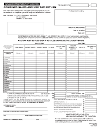 Property forms business & excise tax forms benefit application forms. Nv Blank Combined Sales And Use Tax Forms Fill Out And Sign Printable Pdf Template Signnow