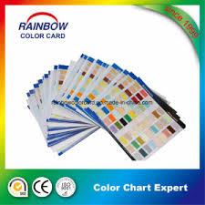 Customized Single Side Style Printing Color Chart