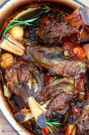 braised lamb shanks with vegetables how
