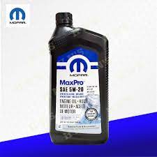 mopar maxpro engine oil sae 5w 20 api