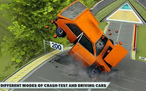 car crash driving simulator beam car