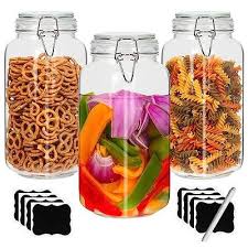 Ekkovla 78oz Glass Jars With Airtight