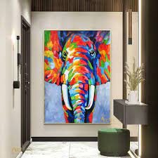 Bright Elephant Painting Elephant