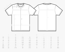 size chart t shirt hd png