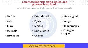 15 most common spanish slang words and