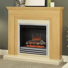 Stanton Oak Electric Fireplace From The