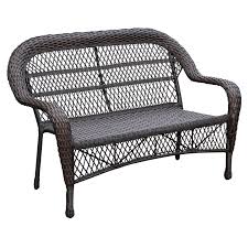 Outdoor Wicker Settee At Home