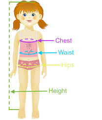 Girls Swimwear Size Chart