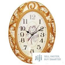 Archive Oval Shaped Wall Clock In
