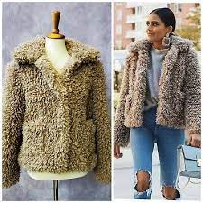 Zara Teddy Bear Fleece Faux Fur Jacket