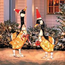 canadian geese outdoor christmas decor