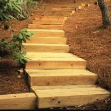 Landscape Timbers Garden Stairs