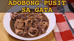 adobong pusit sa gata you