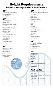 height requirements for walt disney