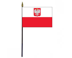 Media in category flags with eagles. Polish Ancestral Stick Flag With Eagle