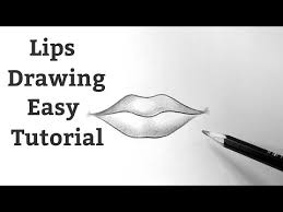 how to draw lips easy step by step for