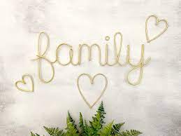 Family Script Word Sign Family Sign