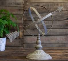 Metal Vintage Armillary Sphere Sundial