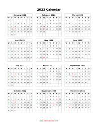 Simple, convenient, enjoy our printable calendars. Download Blank Calendar 2022 12 Months On One Page Vertical