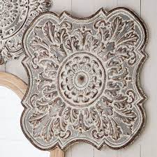 Large Metal Wall Medallion Antique
