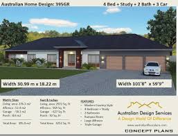 Country Ranch House Plans 4 Bed Study