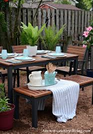 Outdoor Summer Dining On My Rustic