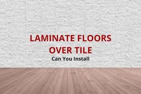 can you install laminate flooring over