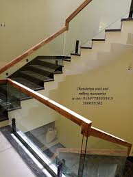 Brown Wooden Glass Railing At Best